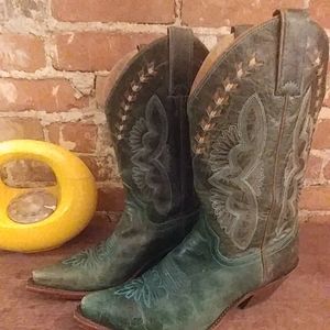 Teal Cowboy Boots